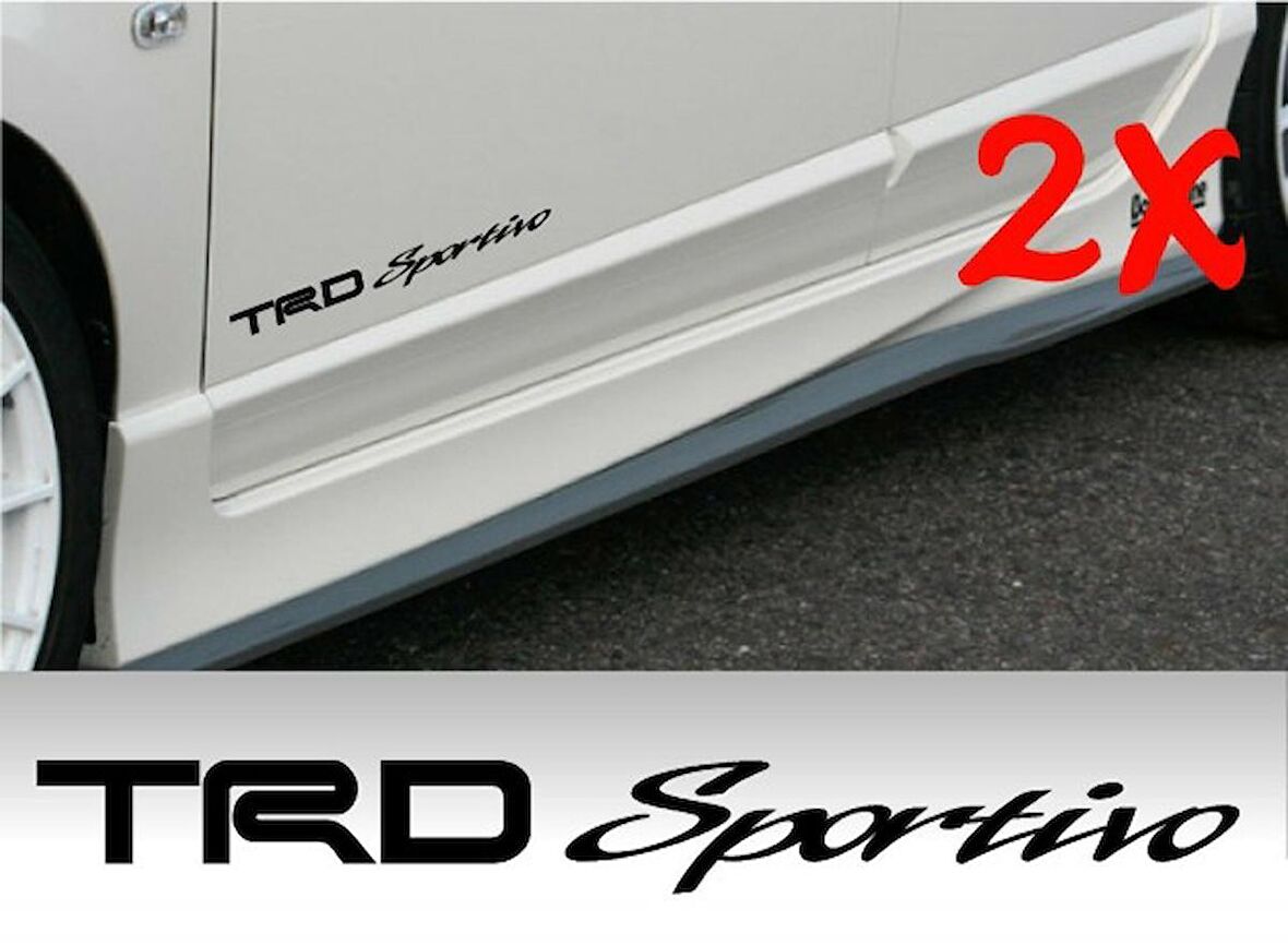 TRD Yan Kapı Modifiye Sticker Oto Yapıştırma 2 Adet
