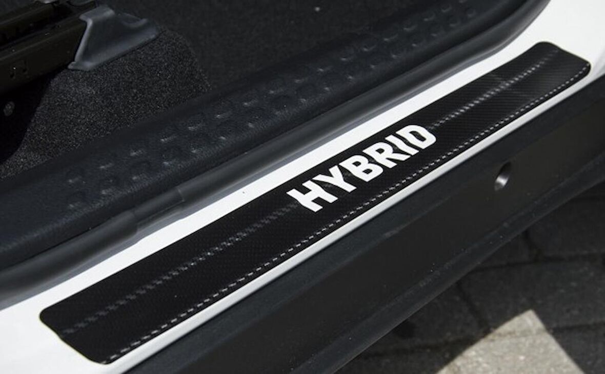 Toyota C-HR Hybrid Carbon Fiber Kapı Eşiği Yazısı Sticker