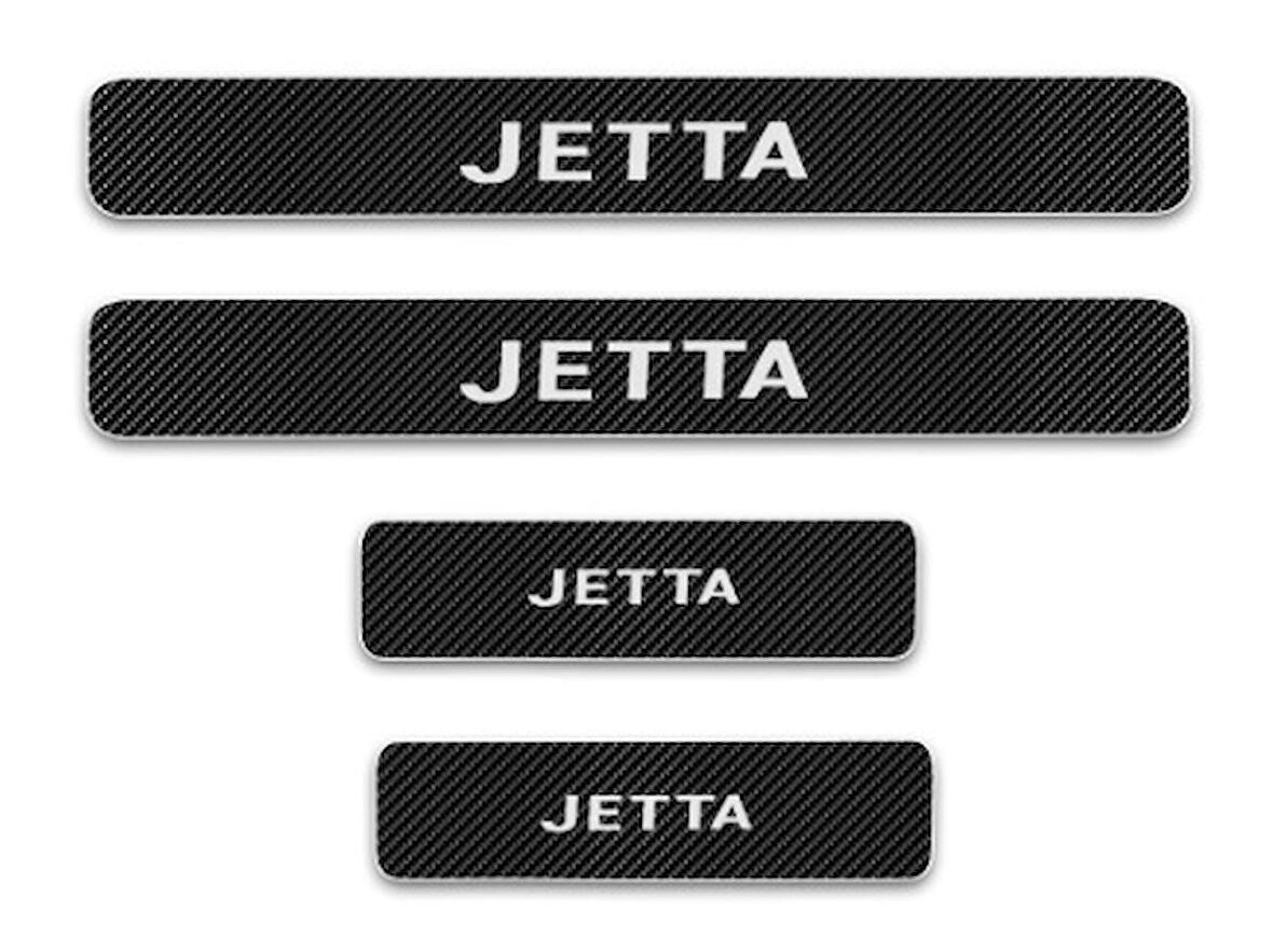 Jetta Carbon Fiber Kapı Eşiği Yazısı Sticker Boya Koruma