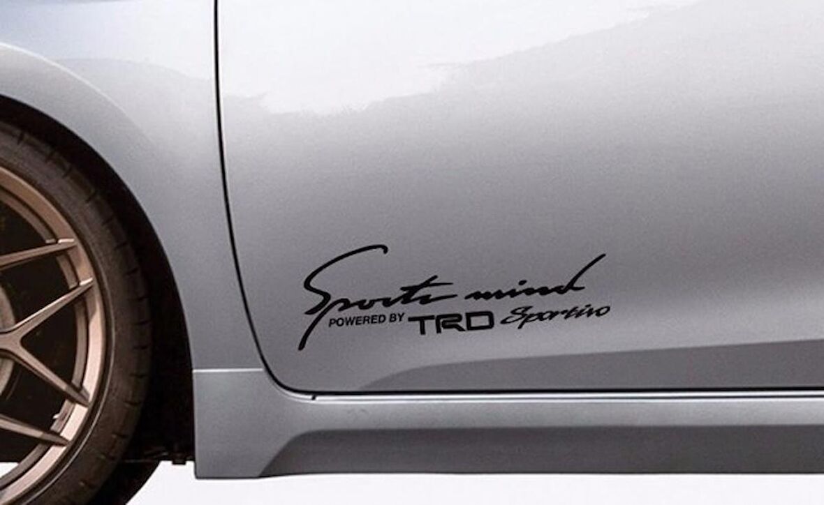 Toyota TRD Yan Kapı Çamurluk Sticker Araba Oto Yapıştırma 2 Adet