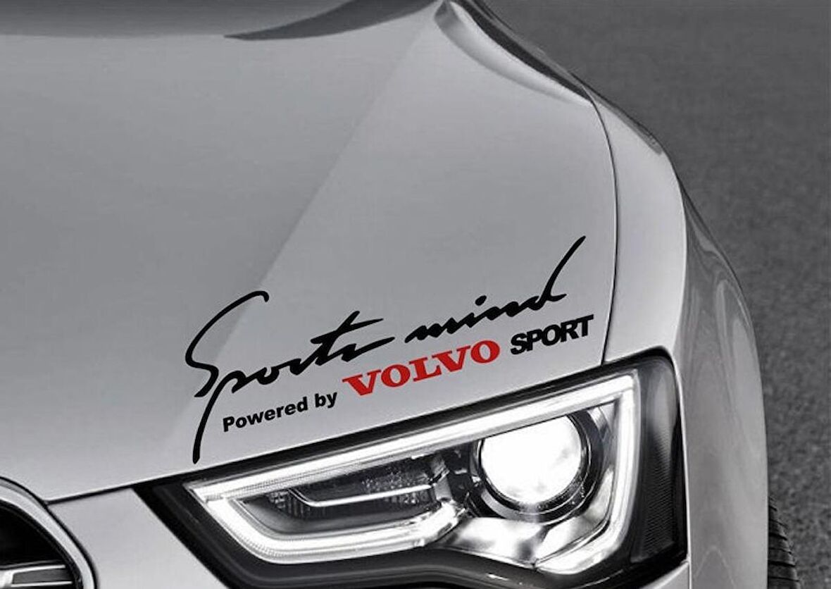 Volvo S Mind Kaput Üzerinde Araba Sticker Yapıştırması