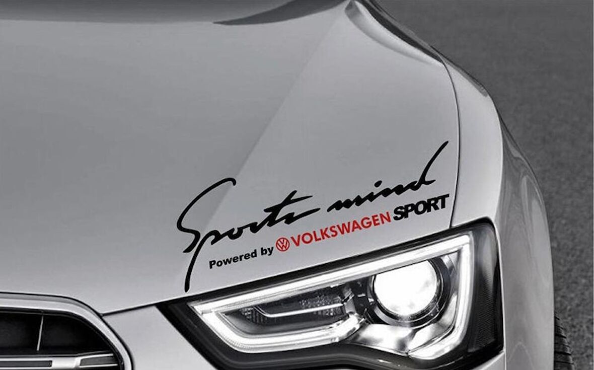Volkswagen Mind Kaput Üzerinde Araba Sticker Yapıştırması