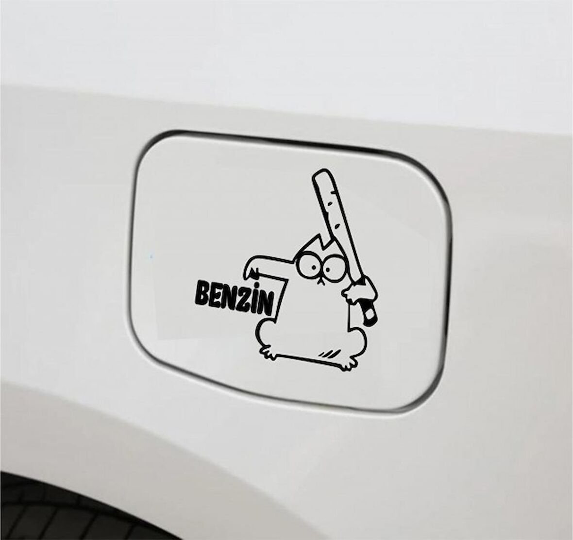 Araba Depo Kapağı Sticker benzin Oto Sticker 2 Adet
