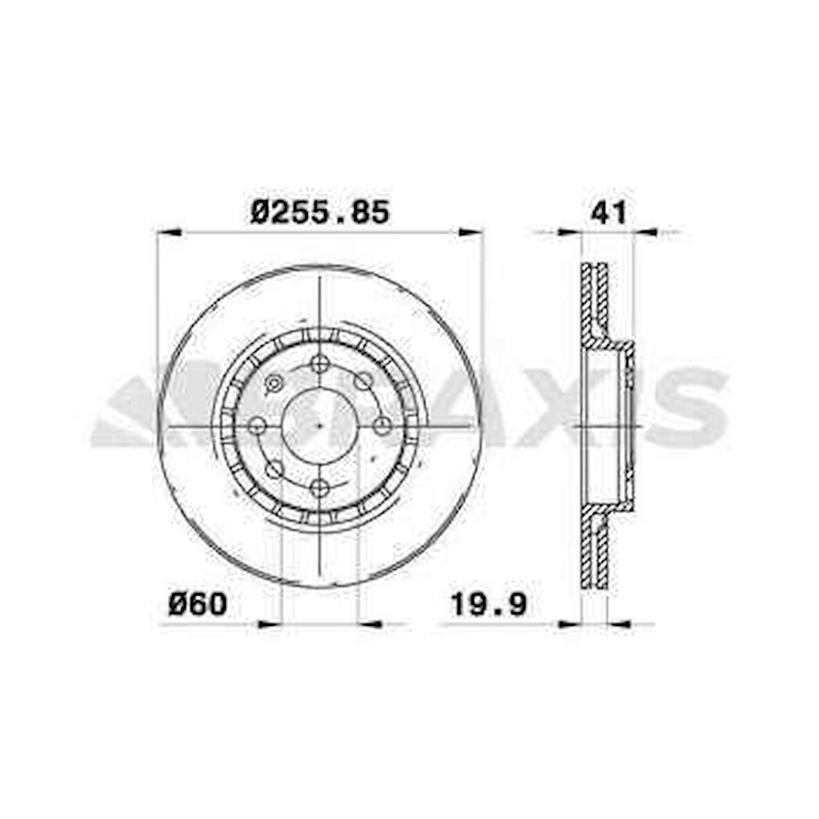 Opel On Fren Diski Havalı Astra F 1,8i Corsa B 1,6 Gsi 16v 1,6i Vectra A 1,7d 1,7 Td 1,8 1,8i - Braxıs Ae0206