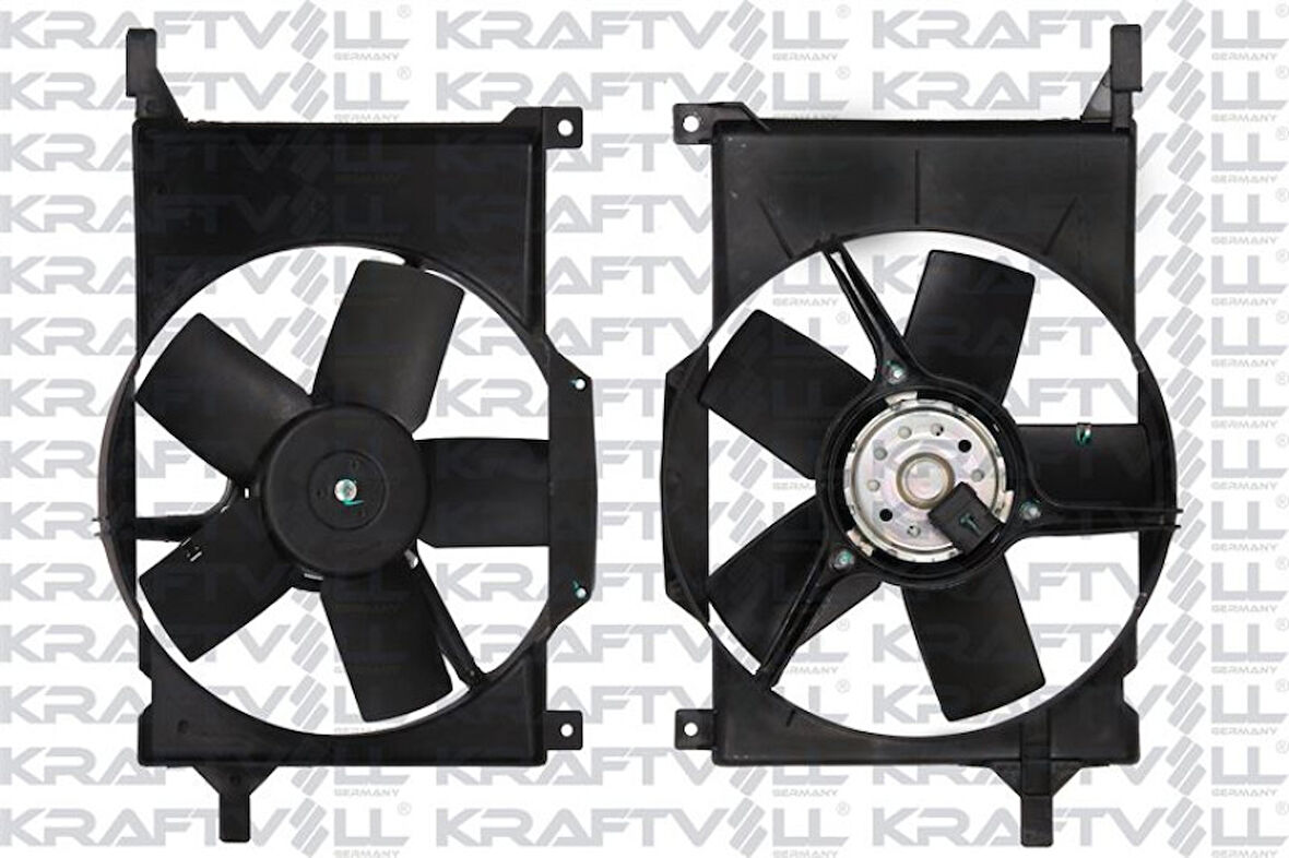 Opel Fan Motoru Davlumbazlı Opel Combo / Corsa B / Tigra 240w 300mm - Kraftvoll 08120036