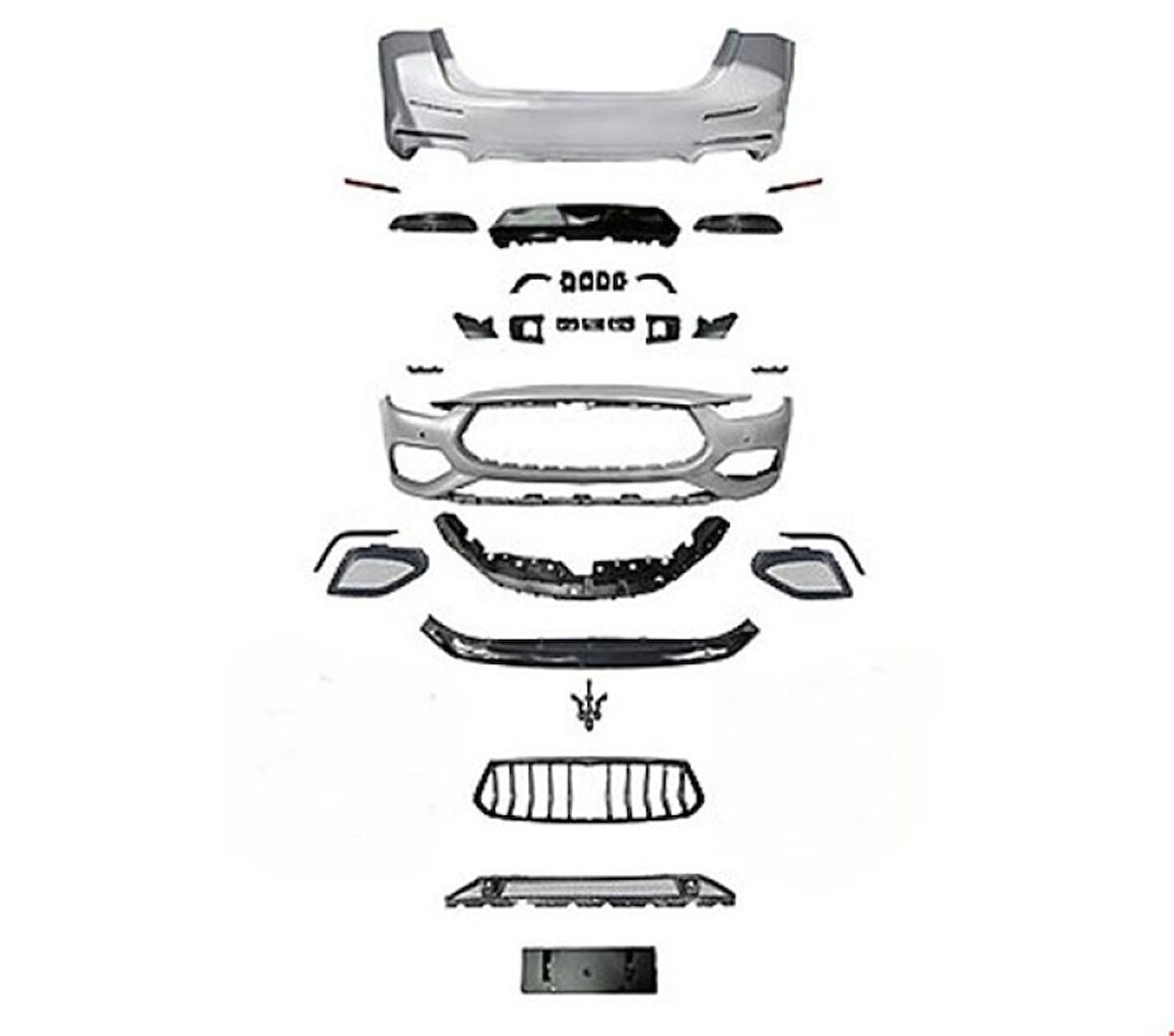 Maseratı Tampon Seti On + Arka Ghibli 13>19 İcin 20> - Vortex V2005383