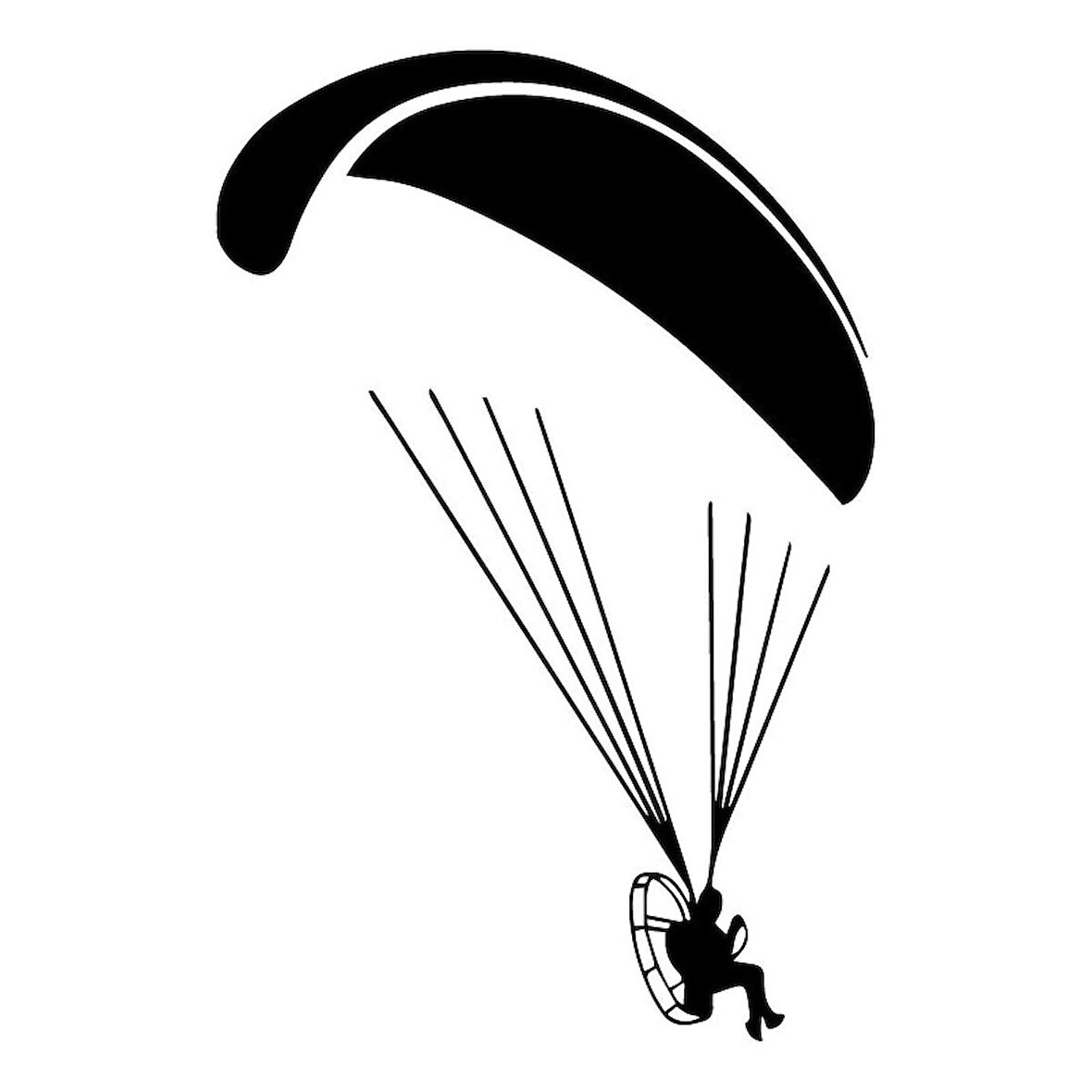 Paramotor Araba Sticker Yapıştırması 15CM