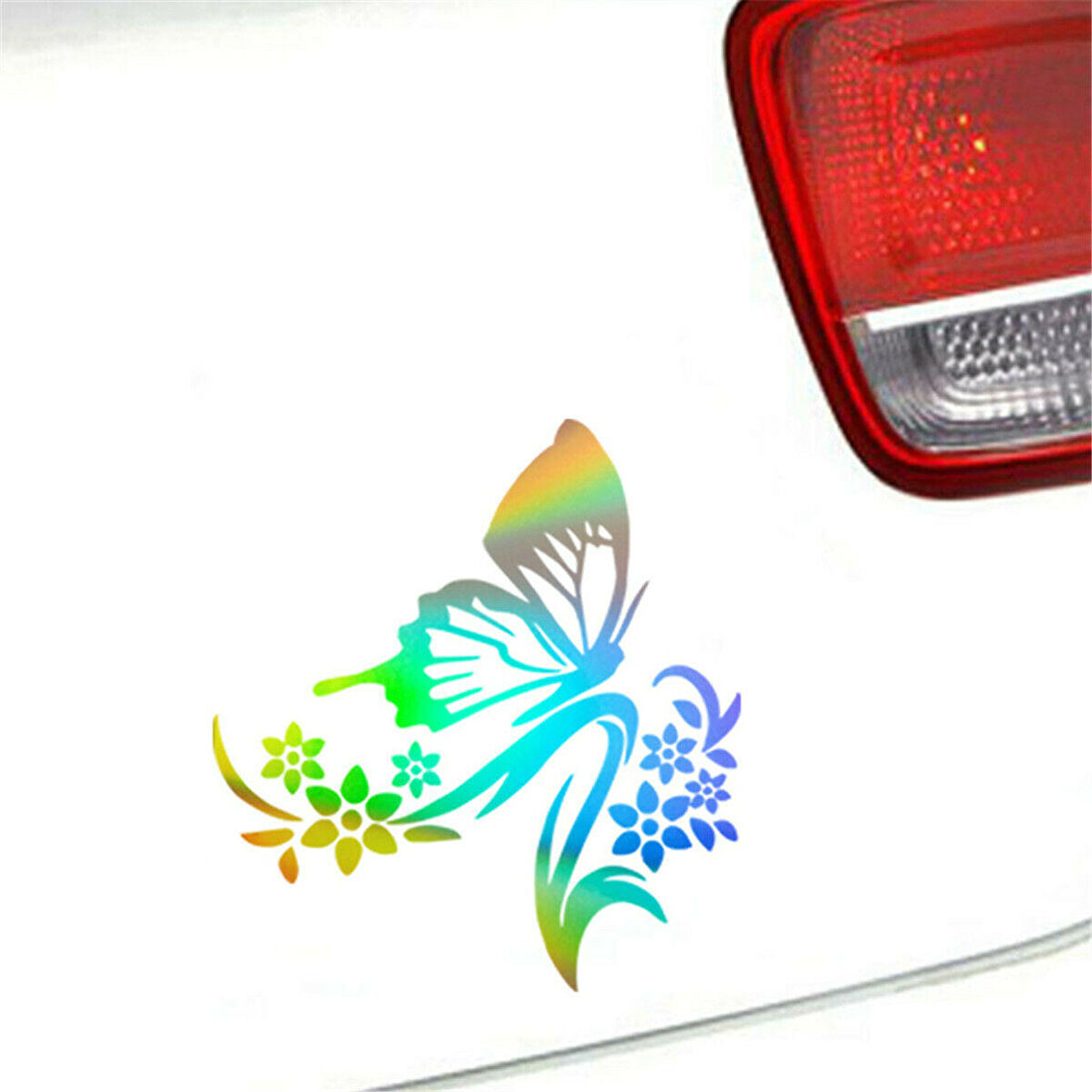 Kelebek Çiçek Araba Sticker Yapıştırması 15cm