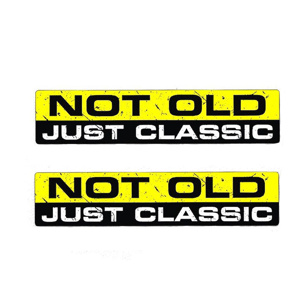 20cm x 4.7cm Eski Değil Sadece Klasik Araba Yapıştırması