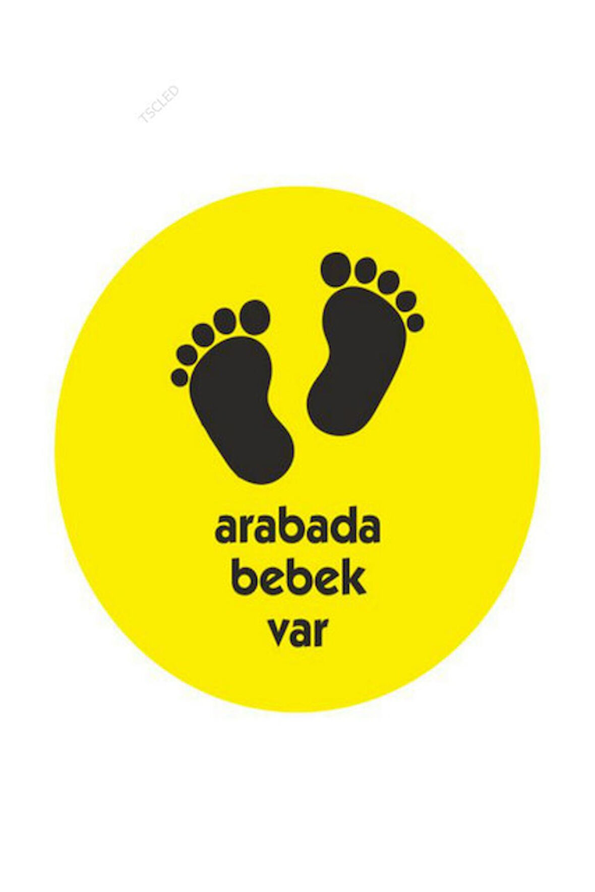 Arabada Bebek Var Sticker 16CM