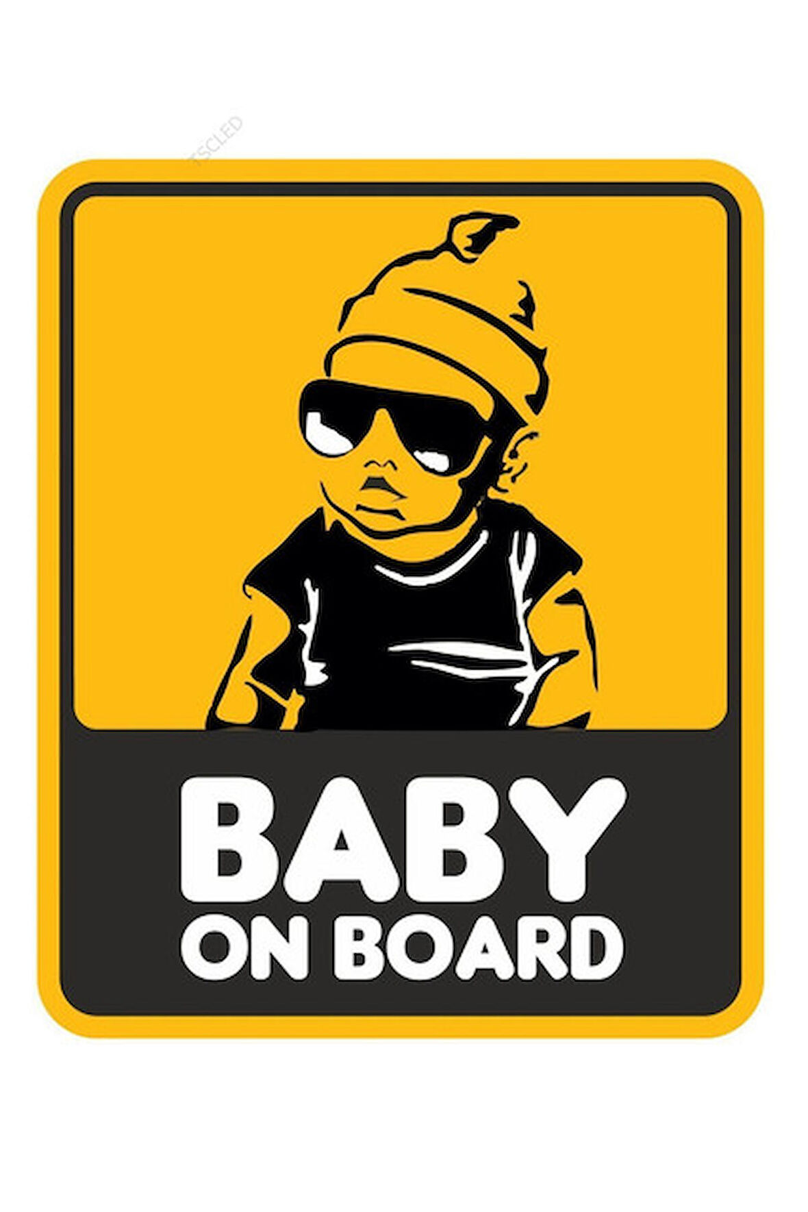 Baby On Board Arabada Bebek Var Sticker 14CM