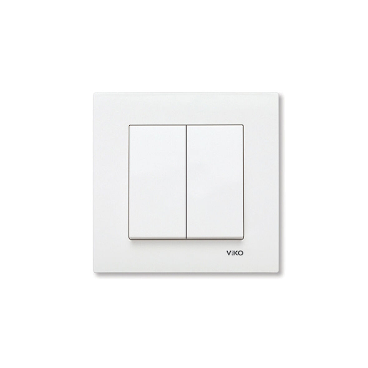 VİKO KARRE KOMÜTATÖR ÇERÇEVELİ BEYAZ