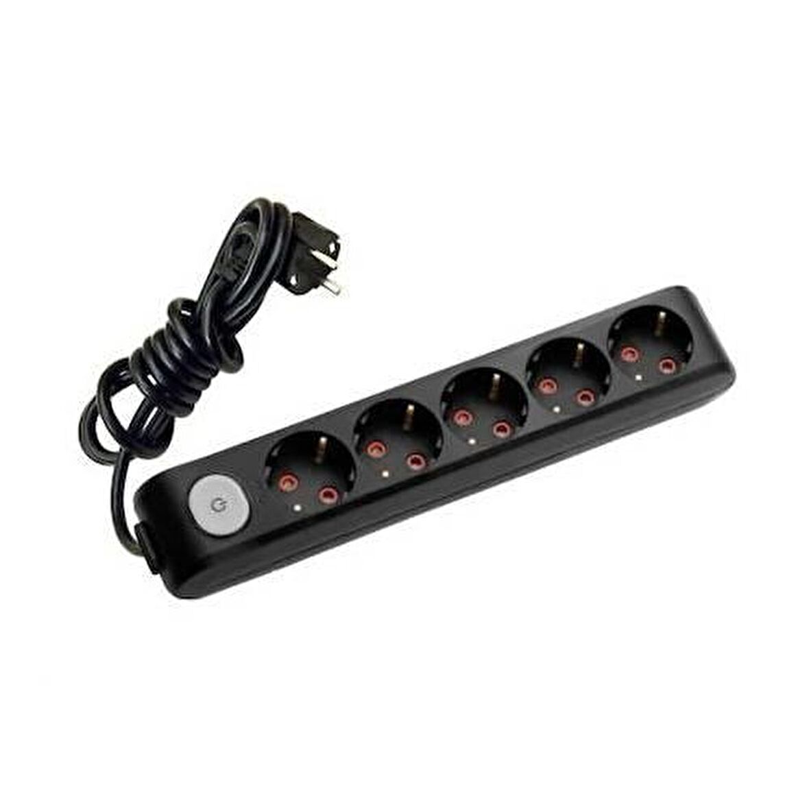 VİKO Multi-Let 5li Anahtarlı Topraklı Çocuk Korumalı 3 Metre Priz (Siyah)