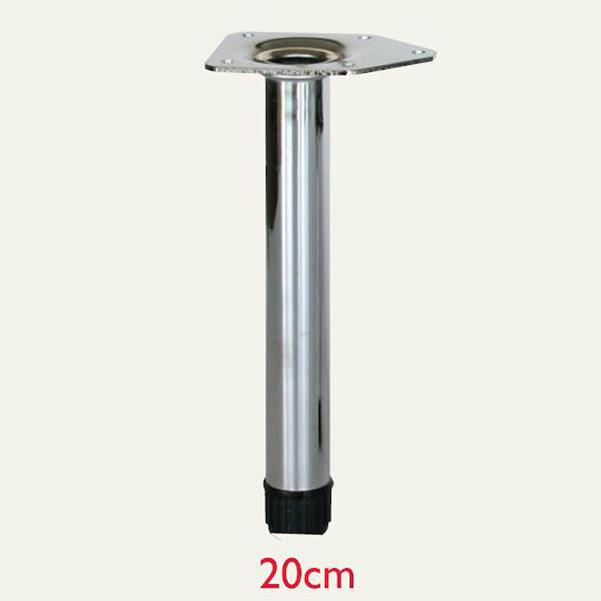 Metal Mobilya Ayağı 25mm Parlak Krom (4 Adet) 20 CM