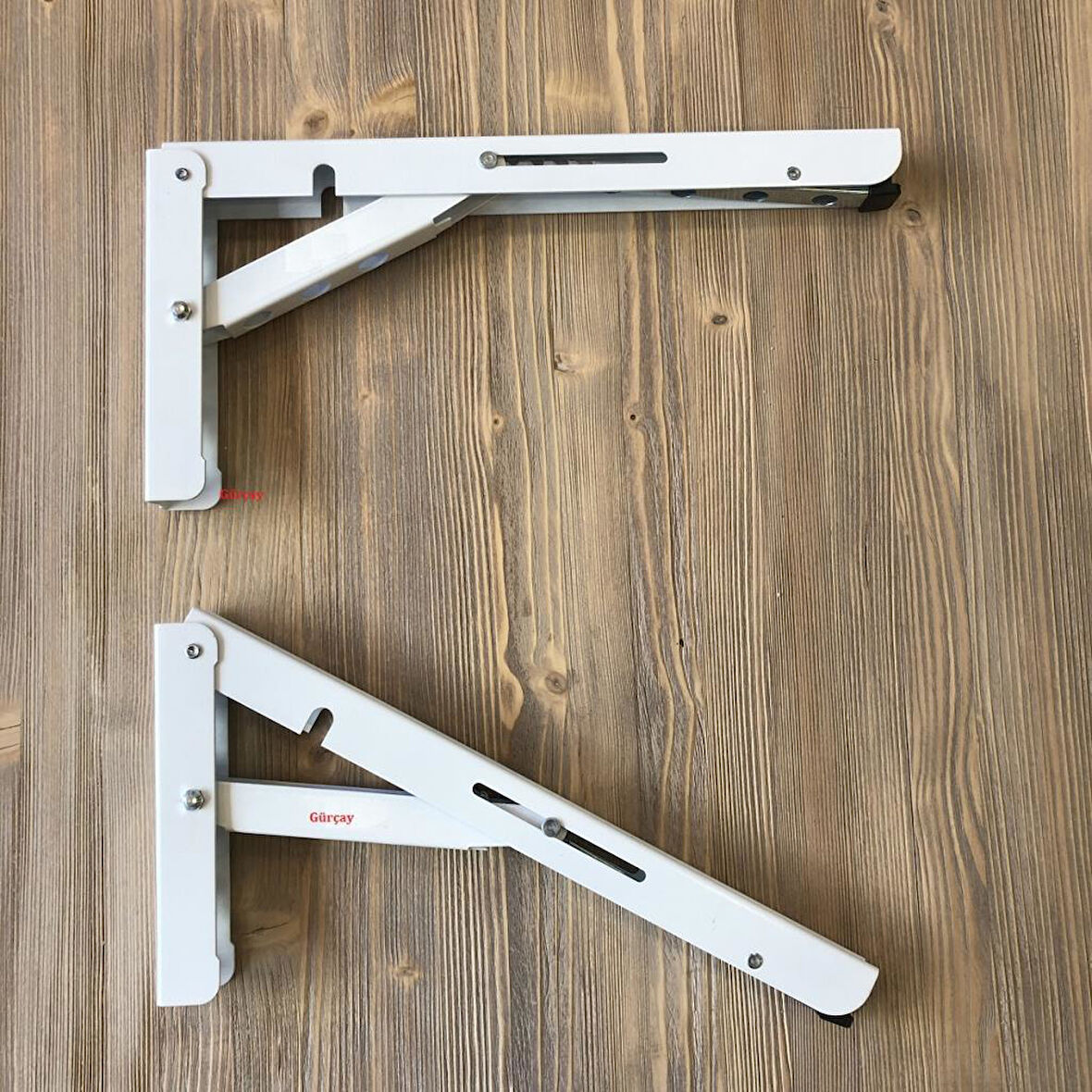 Mandallı Dereceli Katlanabilir Harita Masası Ayağı 1 Çift Beyaz 40cm 