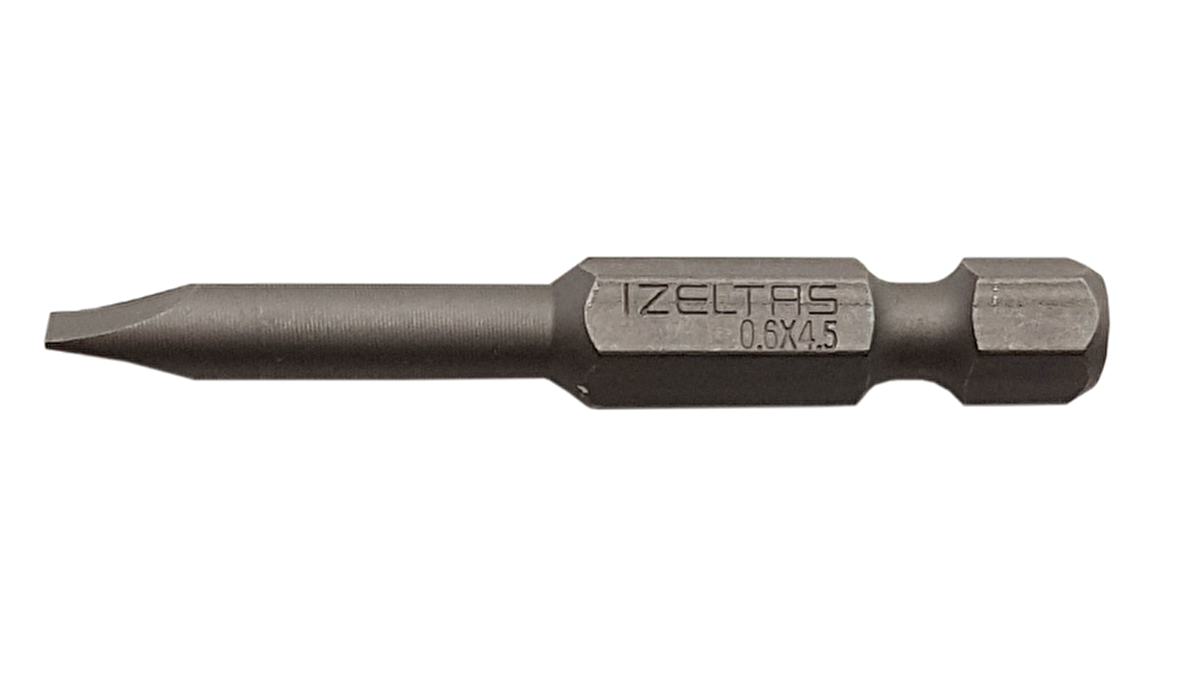 İZELTAŞ Düz Bits Uç 0.6x4.5 (50MM) 4810205645