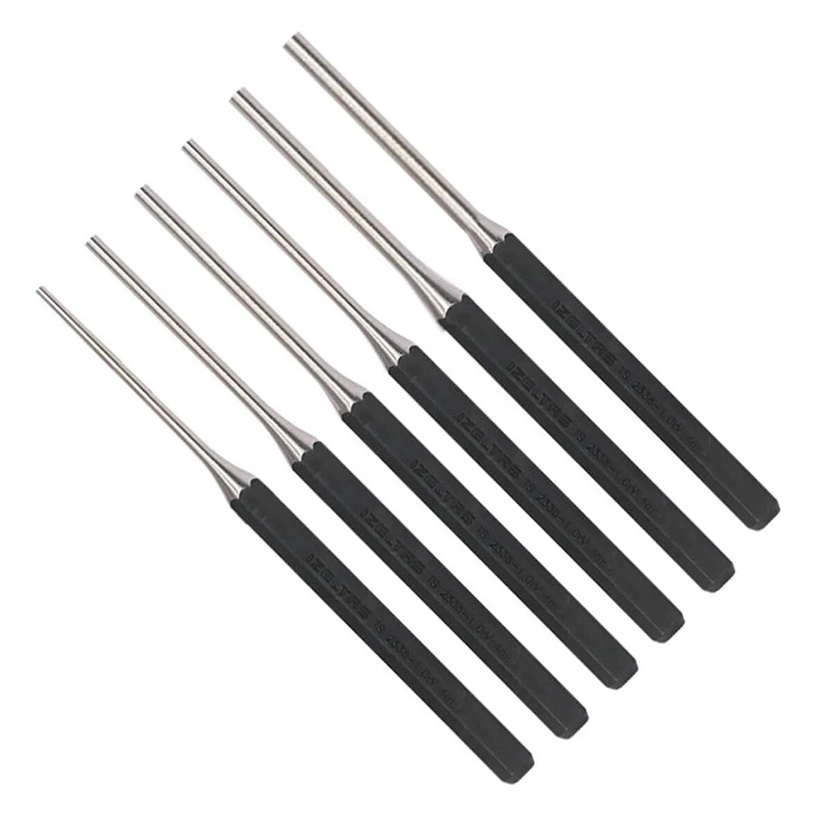 İzeltaş Düz Pim Zımba Takımı (6 Parça) 5550001006