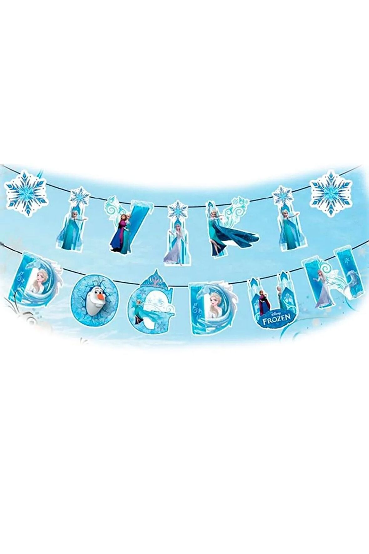 Frozen Temalı İyiki Doğdun Uzar Banner 