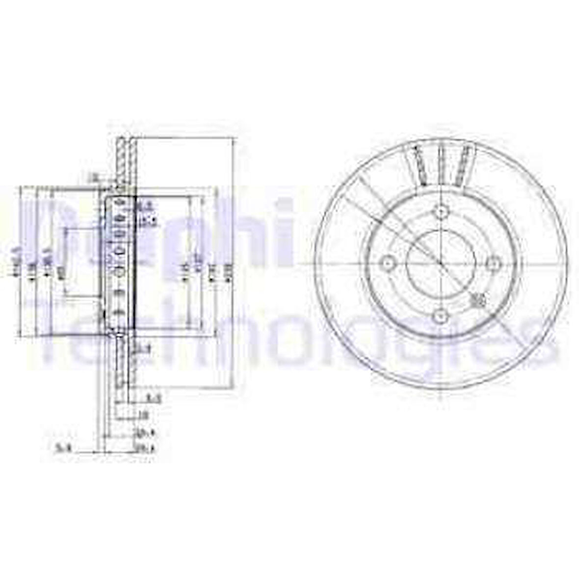Vag On Fren Aynası Diski Polo 1,0 1,3 1,4 1,6 1,9d 94> Polo Classıc 1,4 1,9d 95> - Delphi Bg2982