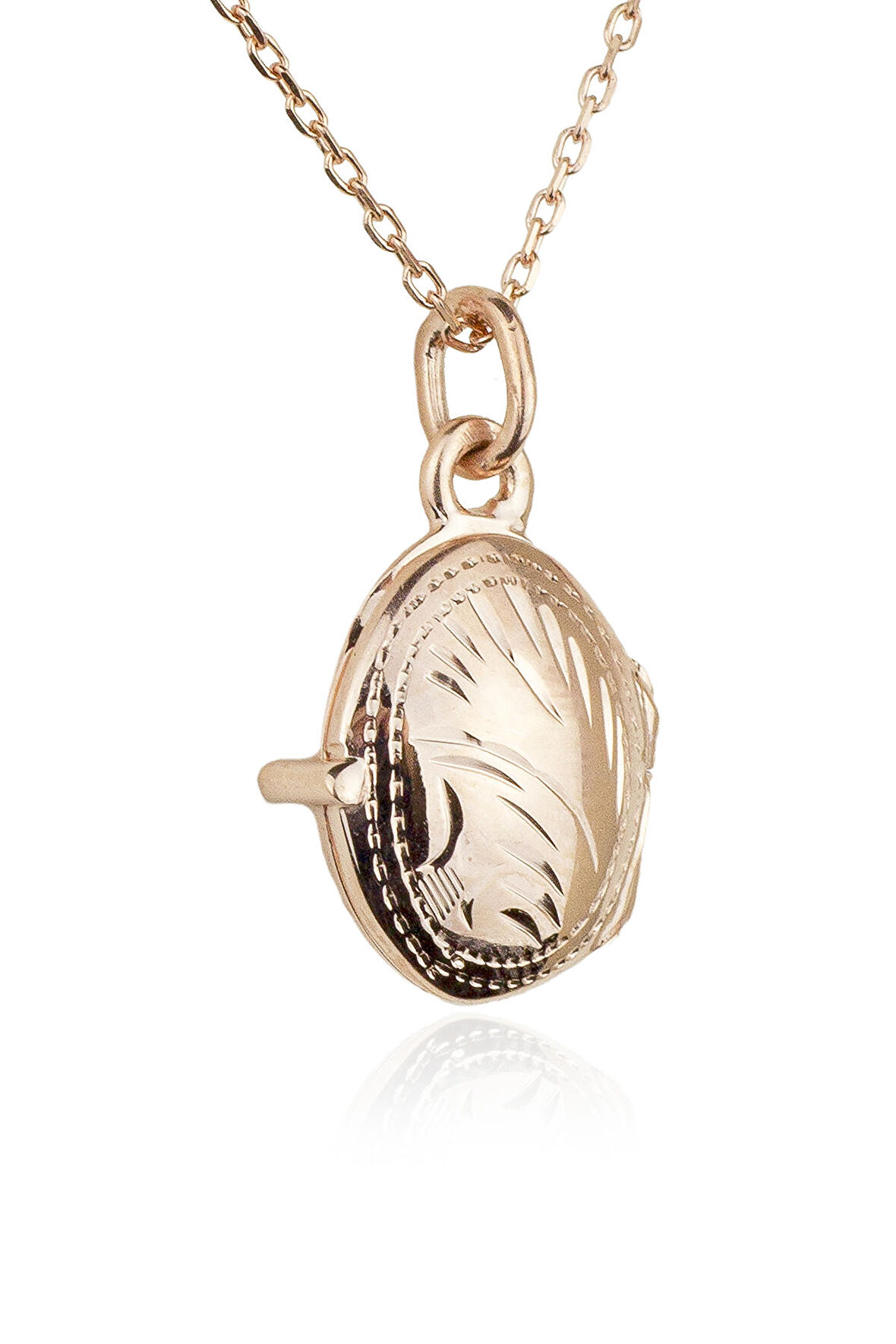 Oval Kolye - Rose