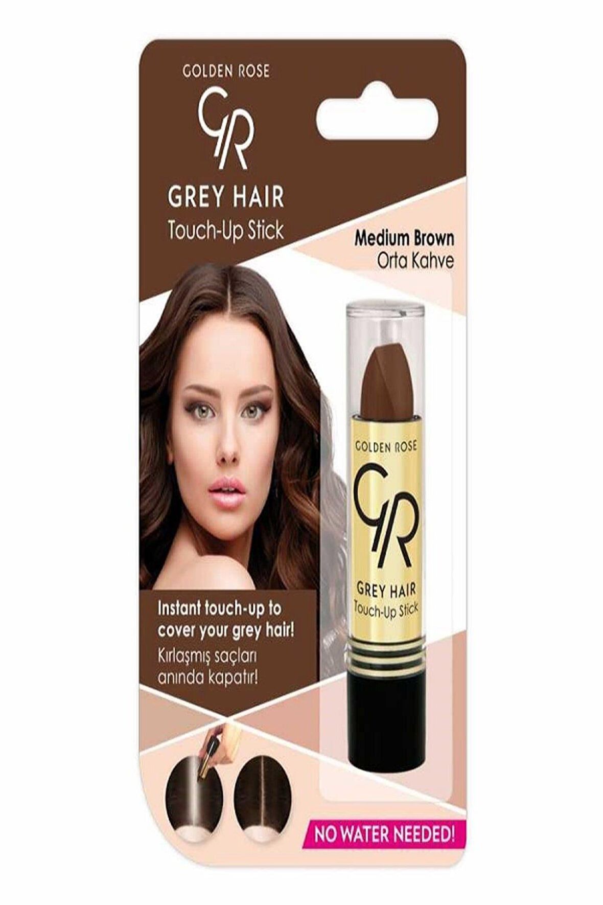 Golden Rose Grey Hair Beyaz Saç Kapatıcı Stick 03- Orta Kahve