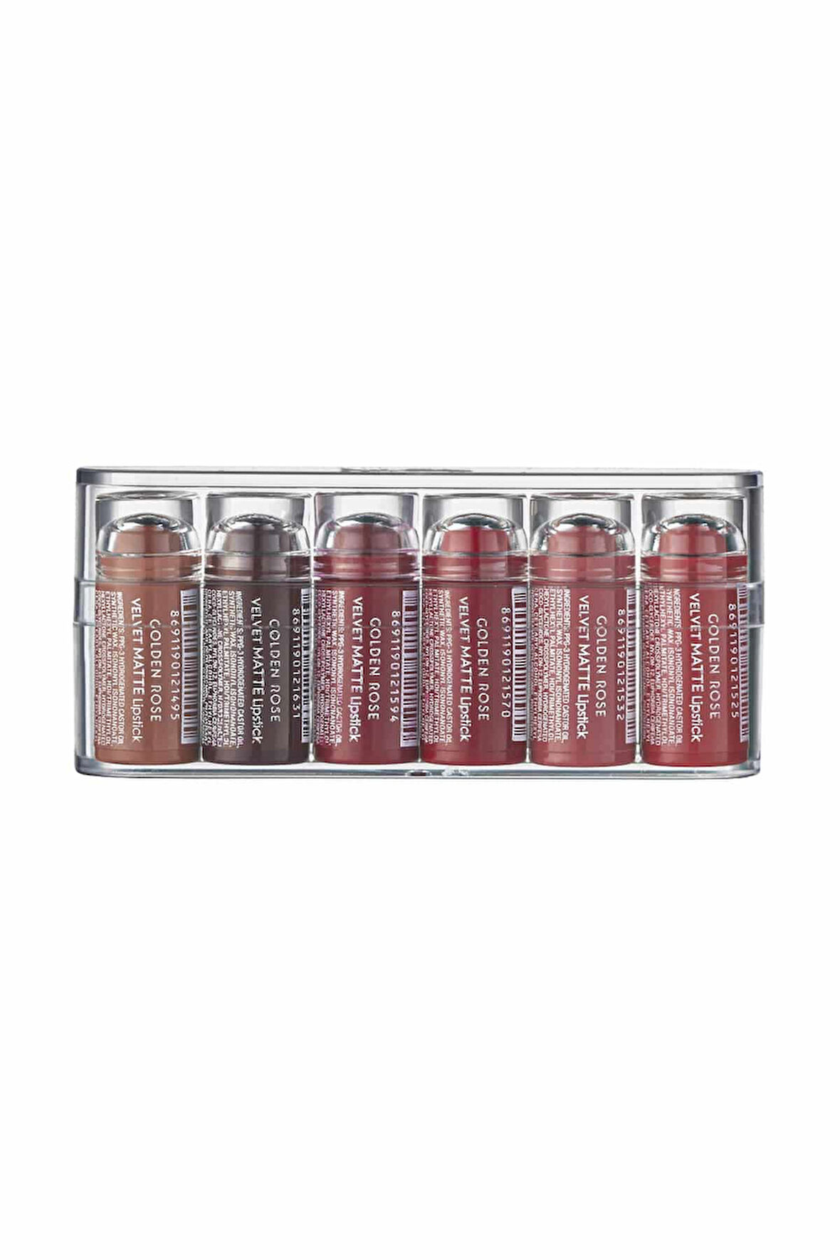 Velvet Lipstick Set Mix 1 6'lı Mini Mat Ruj 6 x 0,5 g