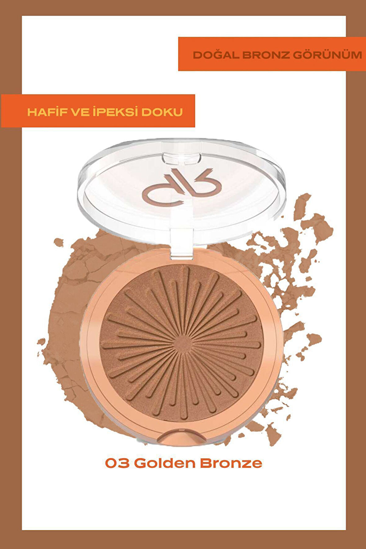 Sun Bright Bronzer Powder 03 Golden Bronze Bronzlaştırıcı Pudra 12,5 g