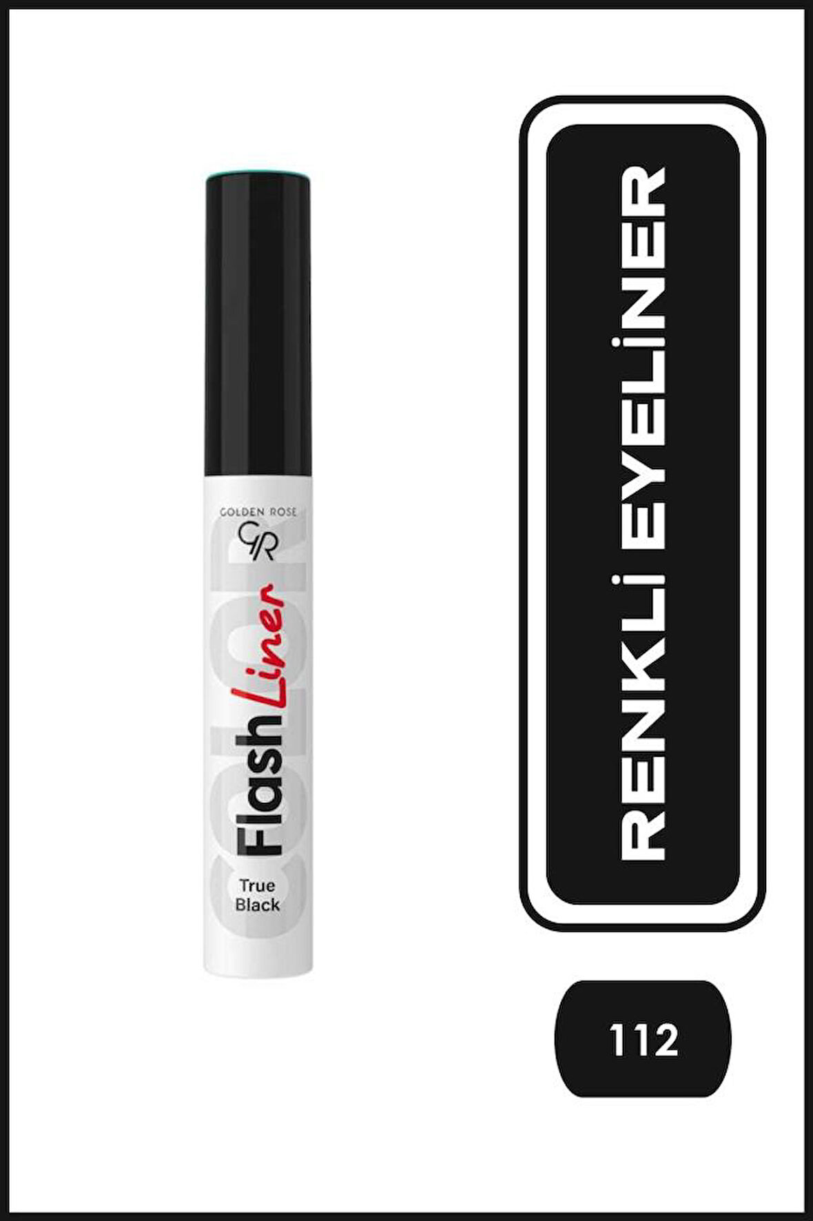 Golden Rose Flash Liner Colored Eyeliner No:112 True Black - Renkli Eyeliner