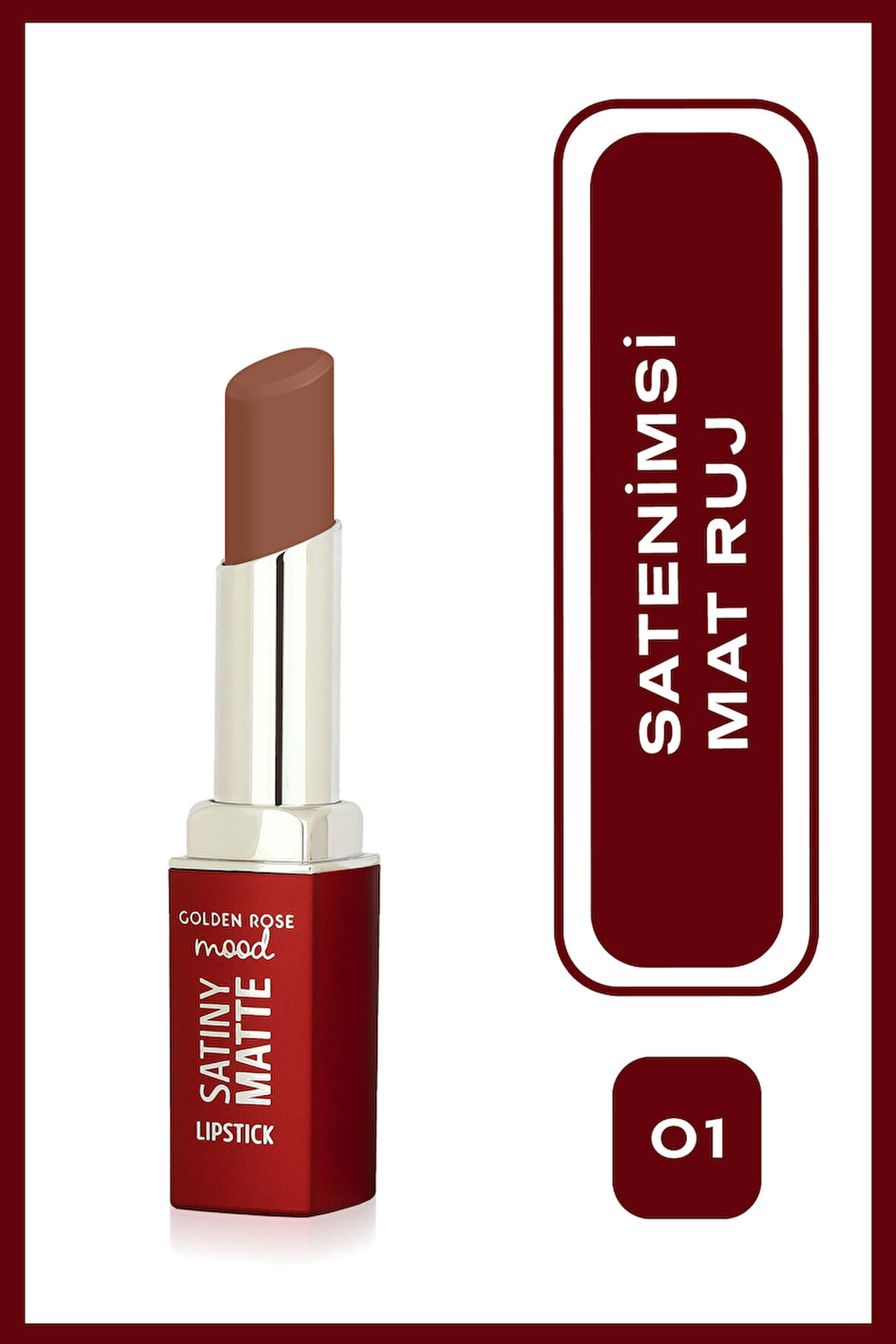 Mood Satiny Mat Ruj No:01 Bare Nude