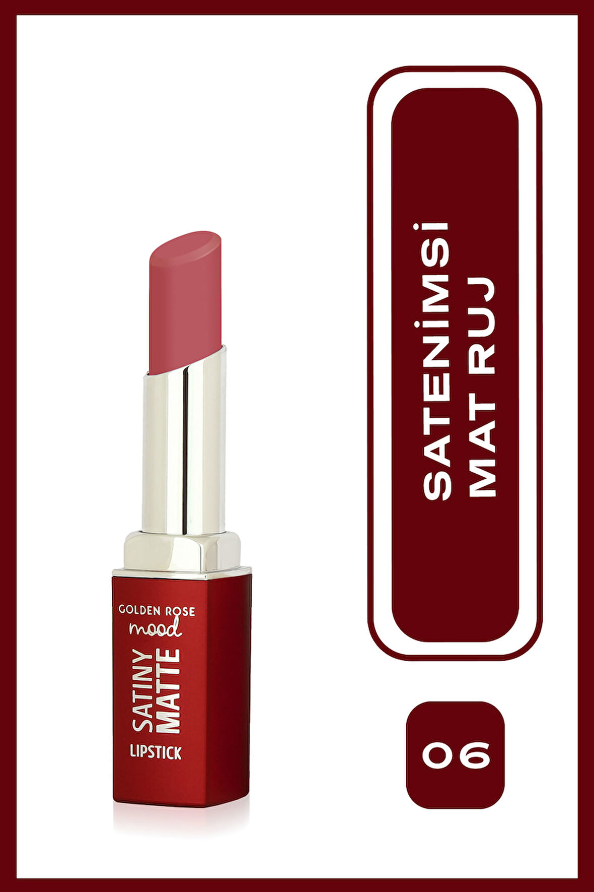 Mood Satiny Mat Ruj No:06 Peach Amber