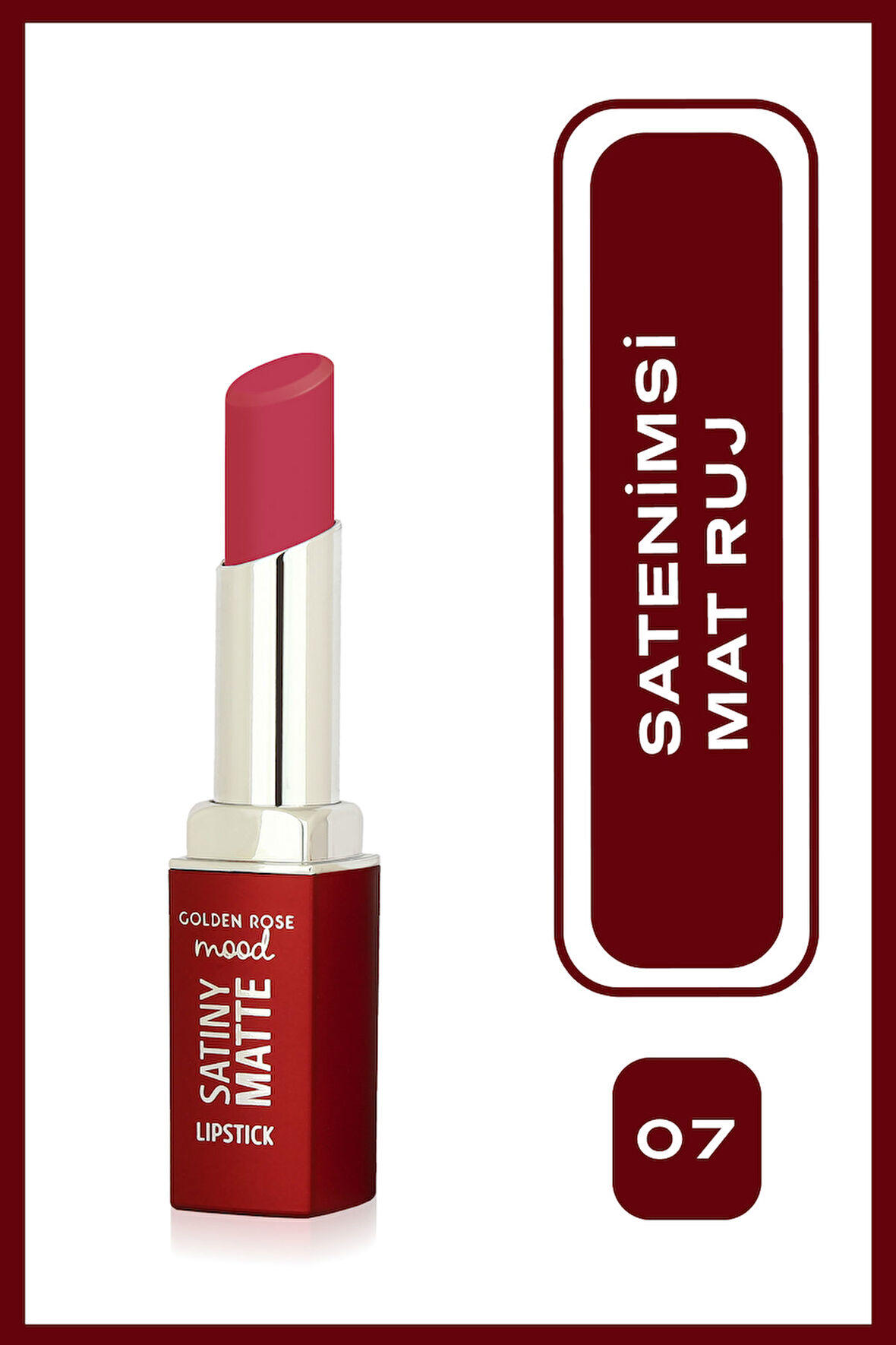 Mood Satiny Mat Ruj No:07 Berry Rouge