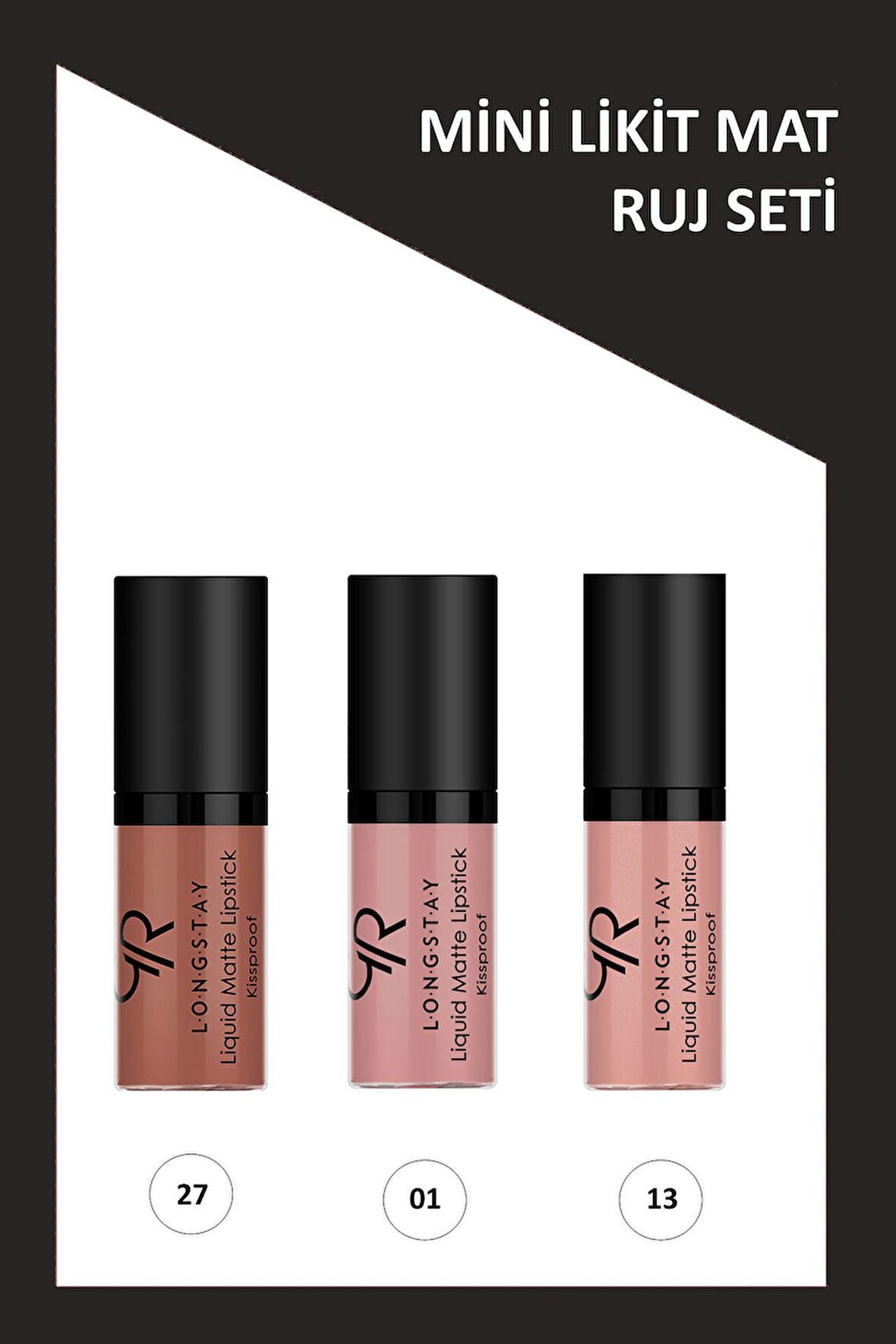 Longstay Liquid Matte Lipstick Mini Ruj 3'lü Set No:27-01-13