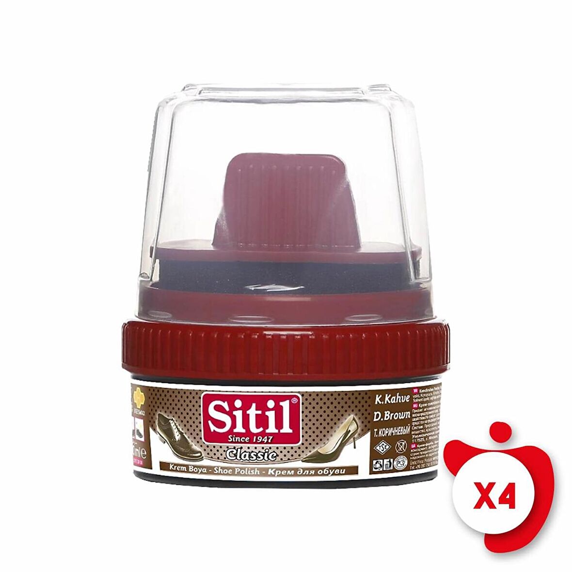 Sitil Classic Krem Boya Koyu Kahverengi 175 ml 4 Adet