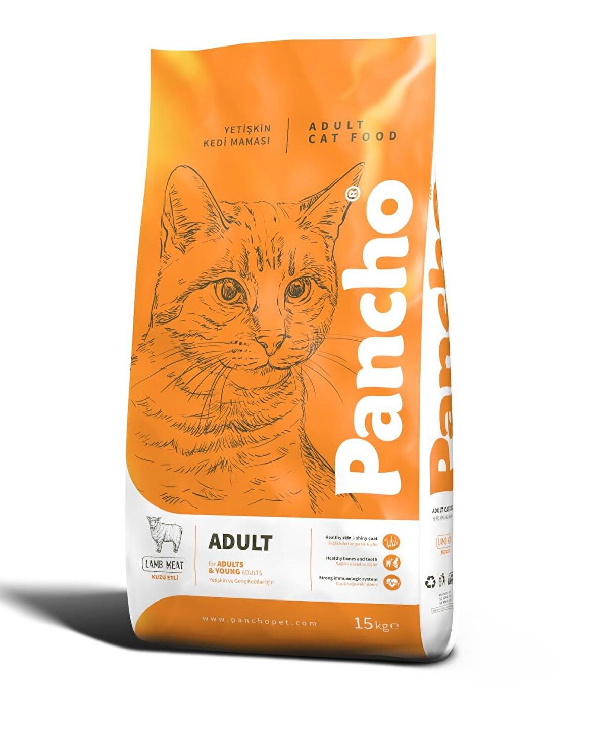 Pancho Kuzu Etli Yetişkin Kedi Maması 15 kg