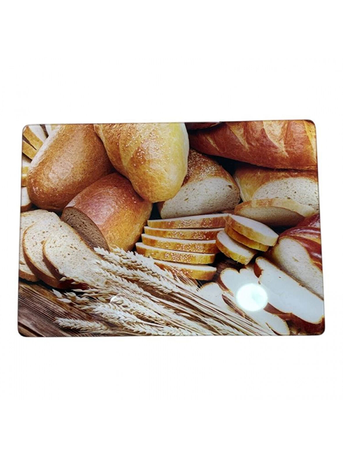 Kosova Ekmek Desenli Cam Kesme Panosu 20x30 cm