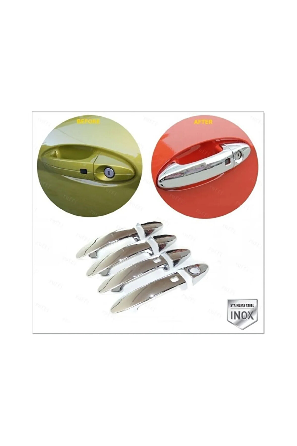 Fiesta Krom Kapı Kolu 4 Kapı 2009 - 2017 P. Çelik (SENSÖRLÜ)