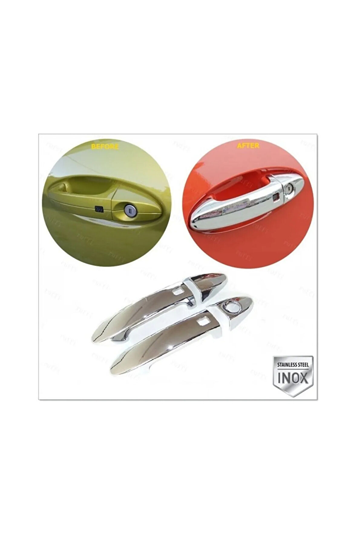 Fiesta Krom Kapı Kolu 2 Kapı 2009 - 2017 P. Çelik (SENSÖRLÜ)