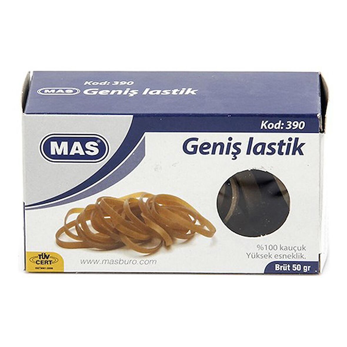 Mas 390 Ambalaj Lastiği Geniş Kutu 50 Gr