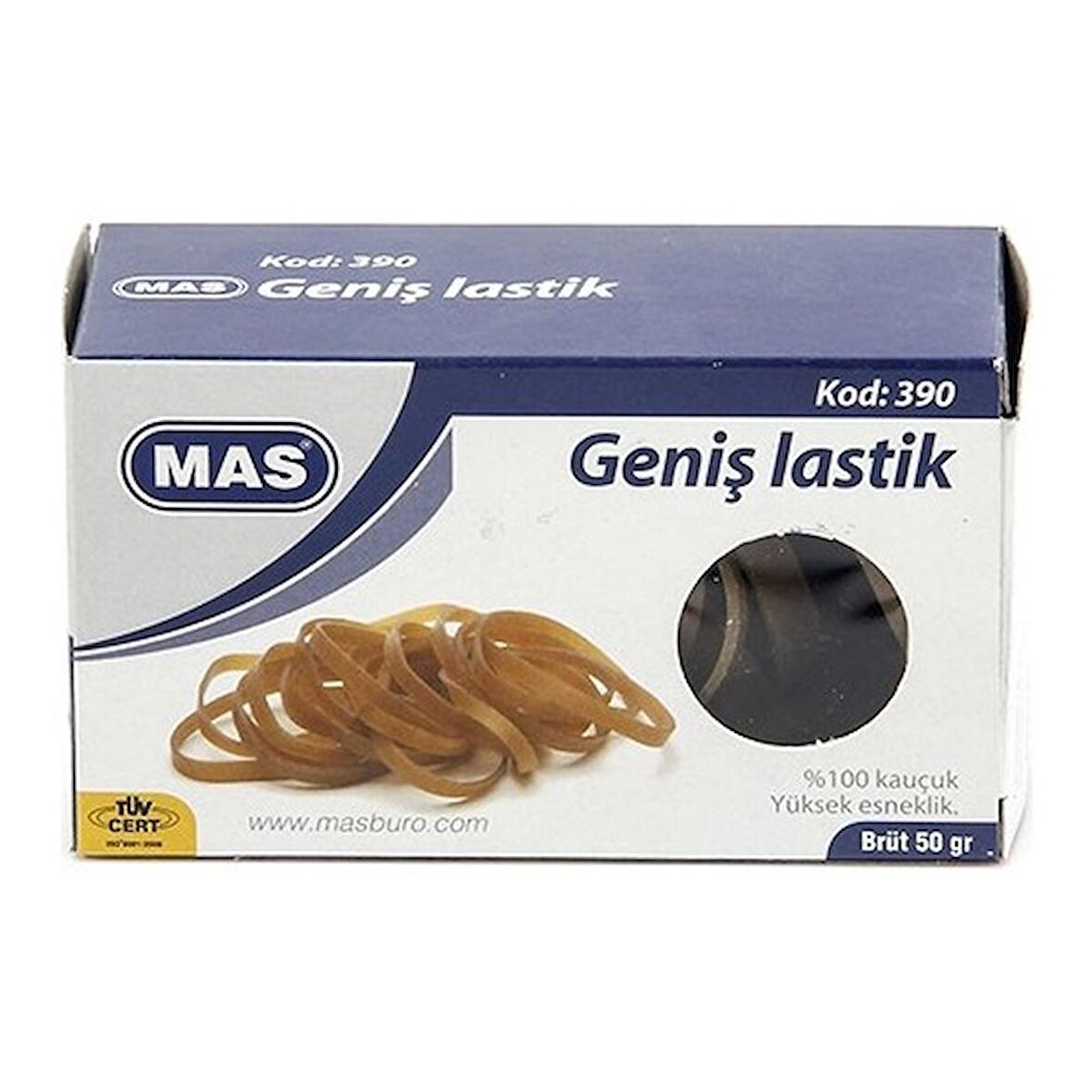 Mas 100/65mm Geniş Ambalaj Lastiği %100 Kauçuk