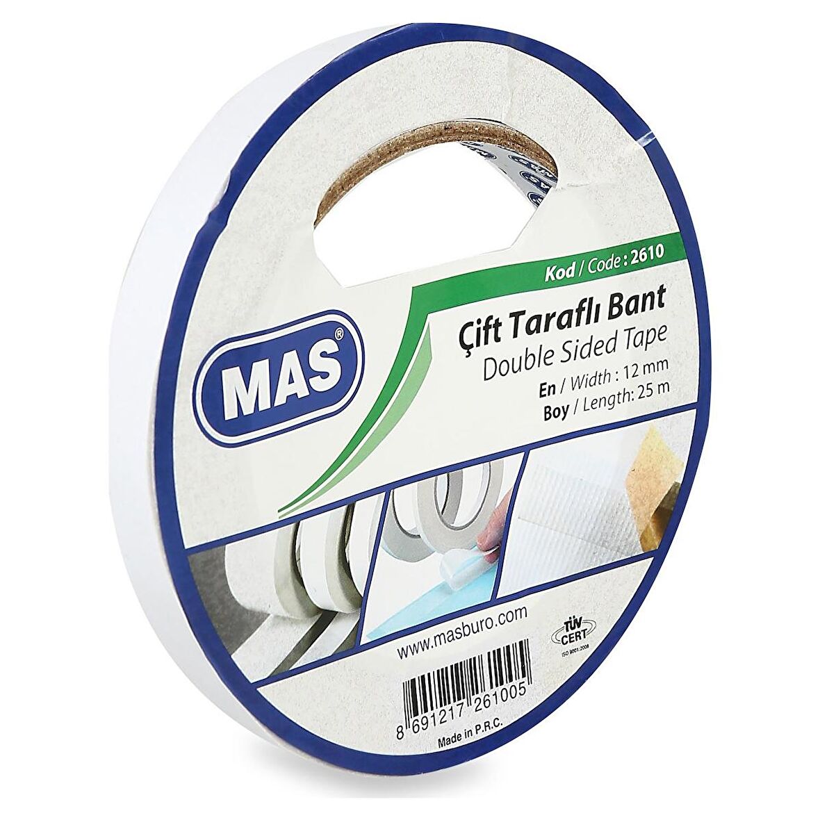 Mas Çift Taraflı Bant 12x25 2610