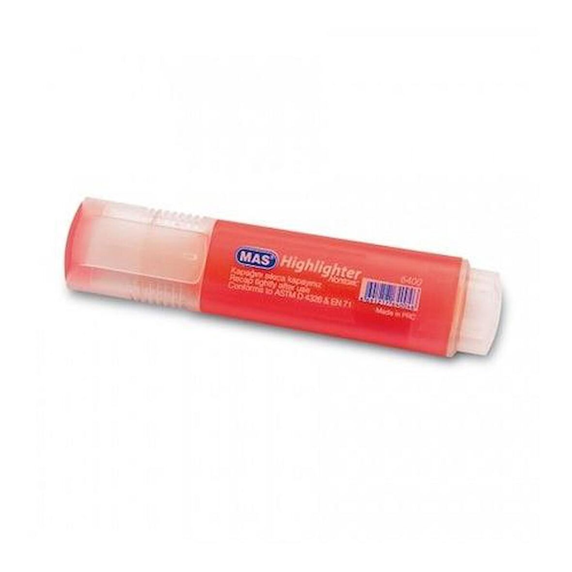 Mas Fosforlu Kalem Oranj 6400   12'li Paket / Mas