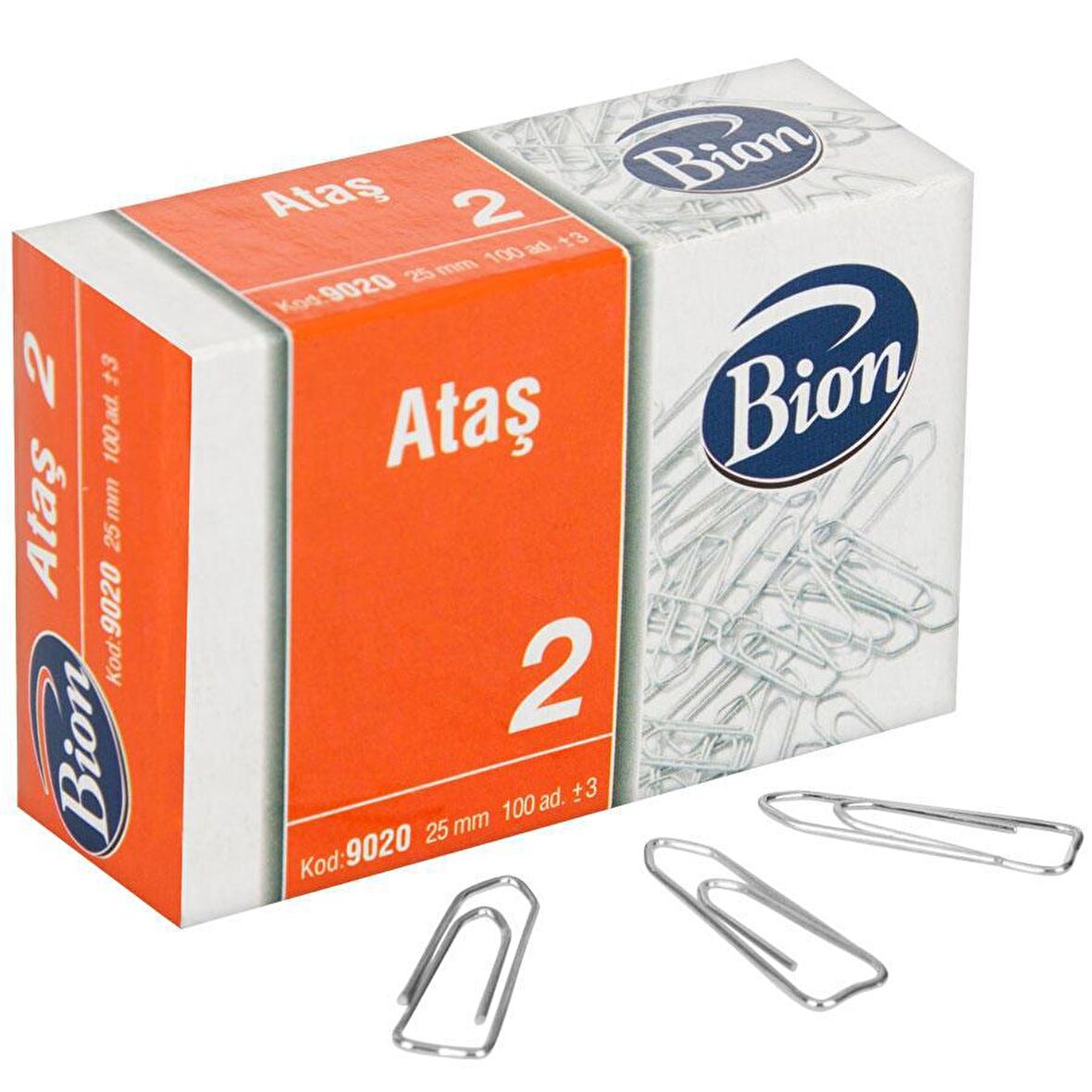 Mas 9020 Bion Ataş 25 mm No:2 100'lü Paket