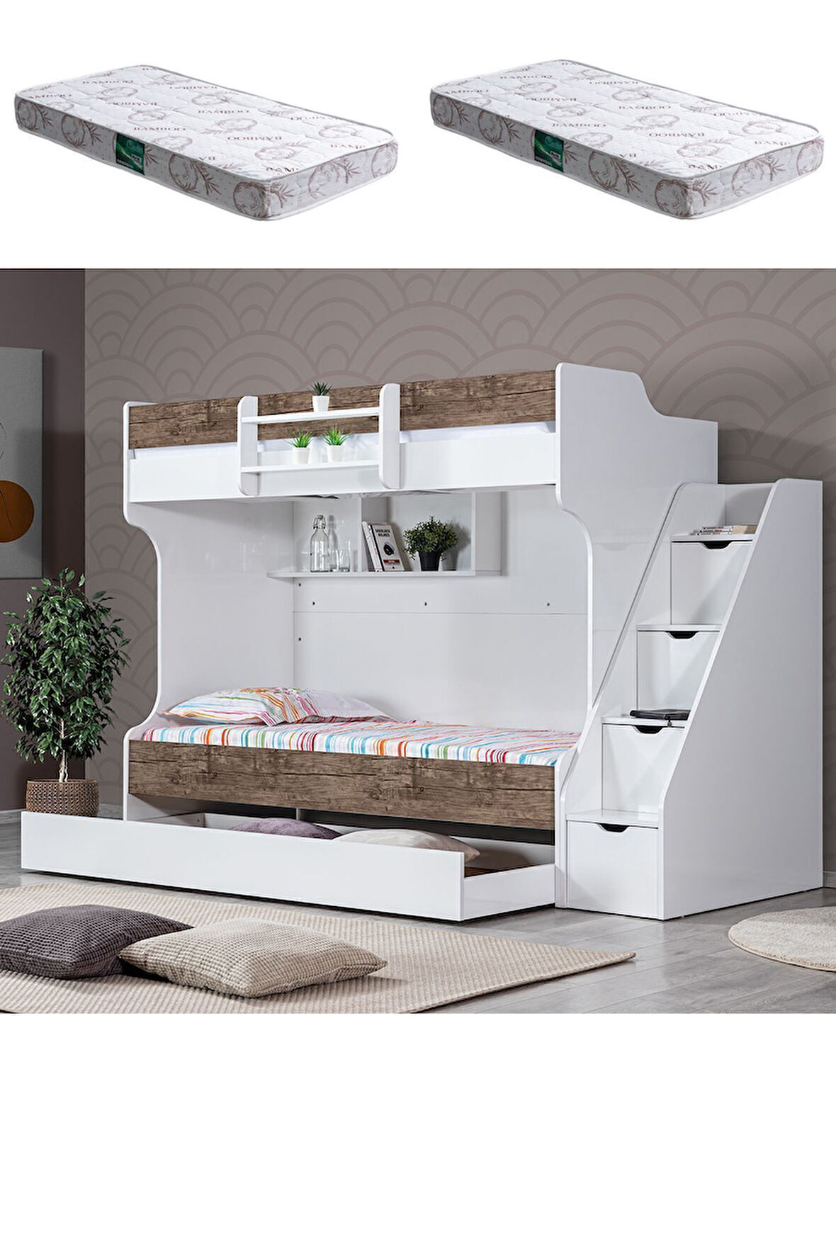 Ranza, Kardem Yavrulu Ranza - Ceviz 2 Adet Comfort Yatak