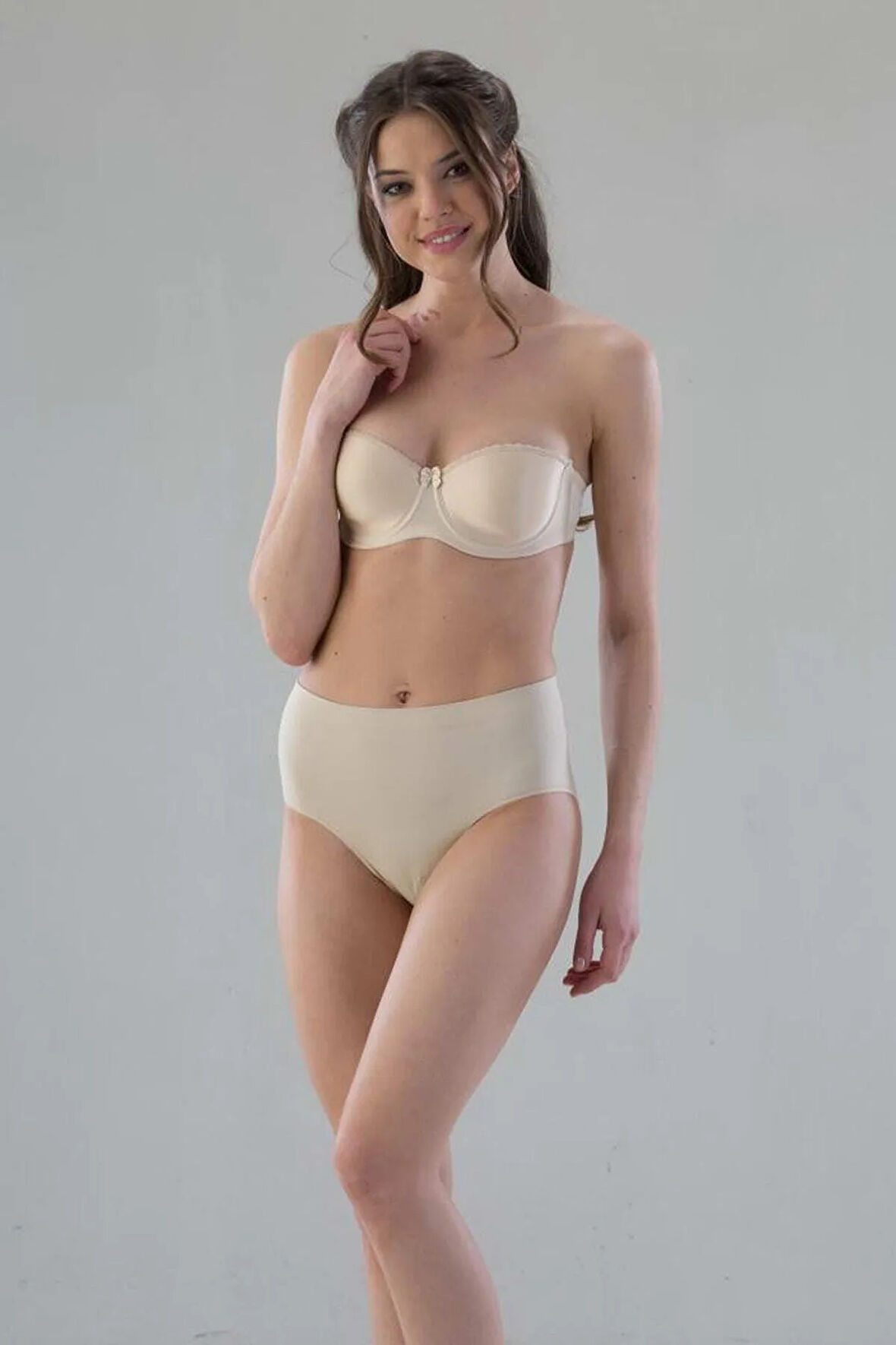 Kadın Bej Seamless Mama Slip 3002