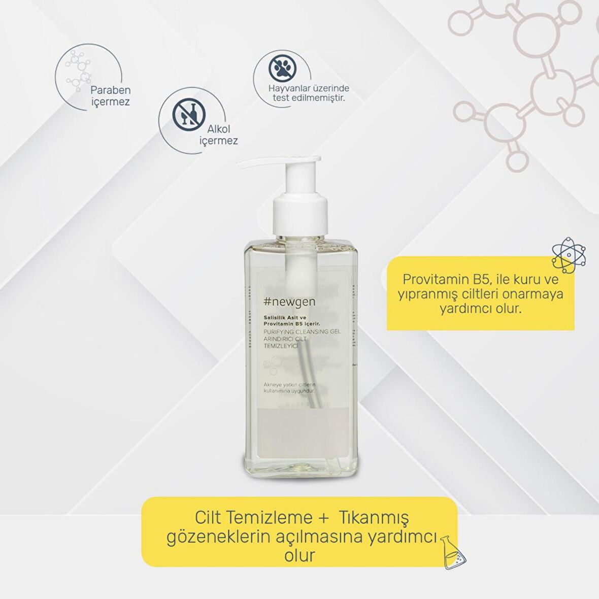 Newgen Purifying Cleasing Gel Ürün Yüz Temizleme Jeli 210 ML