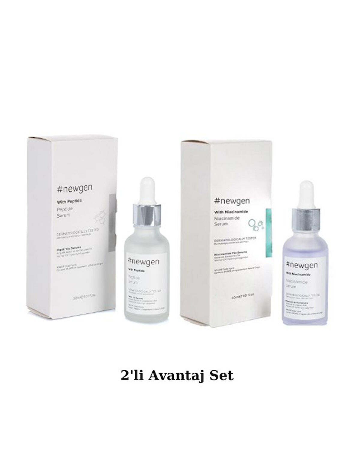 Newgen Peptit, Kırışıklık Azaltıcı Ve Antioksidan 30ml - Niacinamide Gözenek Sıkılaştırıcı Serum 30m