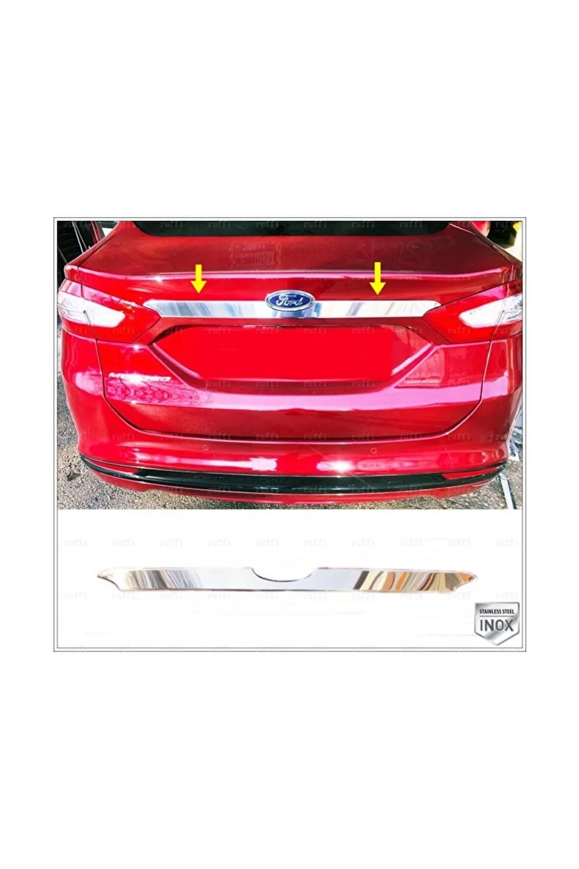 Mondeo Krom Bagaj Çıtası 2015 Ve Üzeri Paslanmaz Çelik