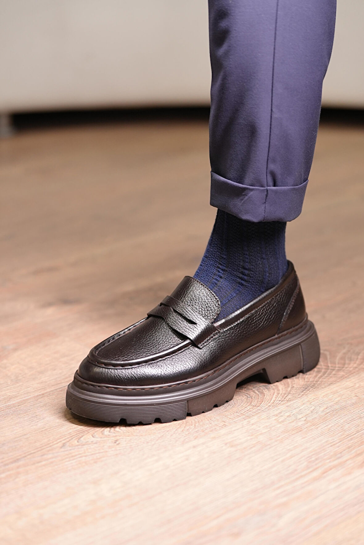 Tetri K416 Ramonelli Model Gerçek Deri El Yapımı Erkek Kahve Casual Ayakkabı