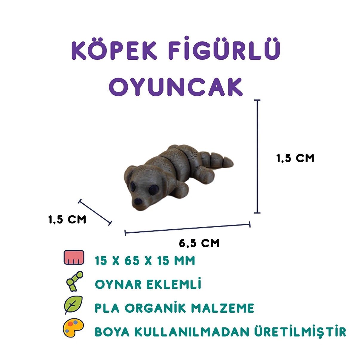 Köpek Figür - 3D Evcil Hayvan Mini Oyuncak