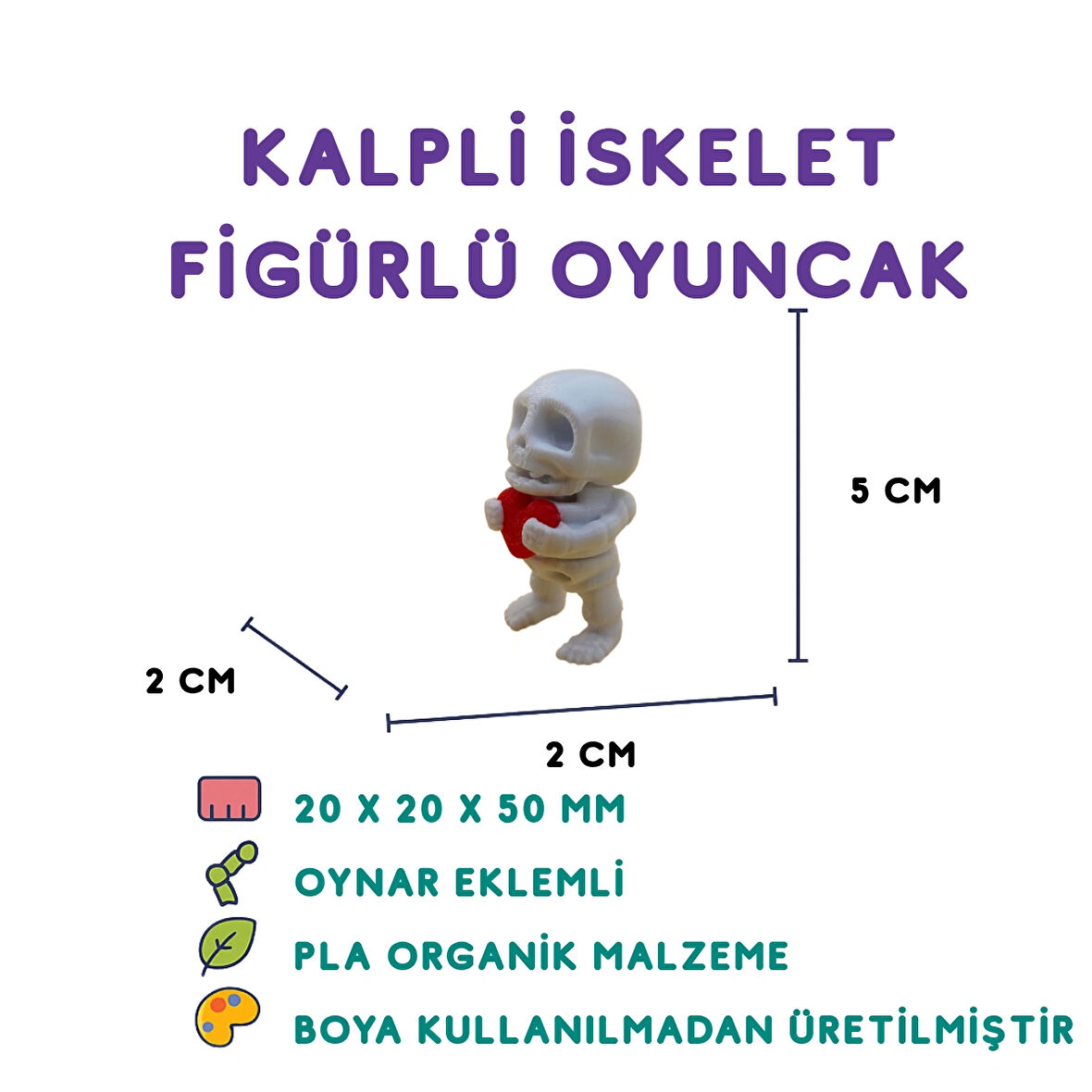 Kalpli İskelet - 3D Gotik Temalı Aksesuar